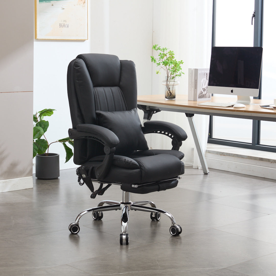 Orbis Heated & 4-Point Kneading Massage Reclining Office Chair