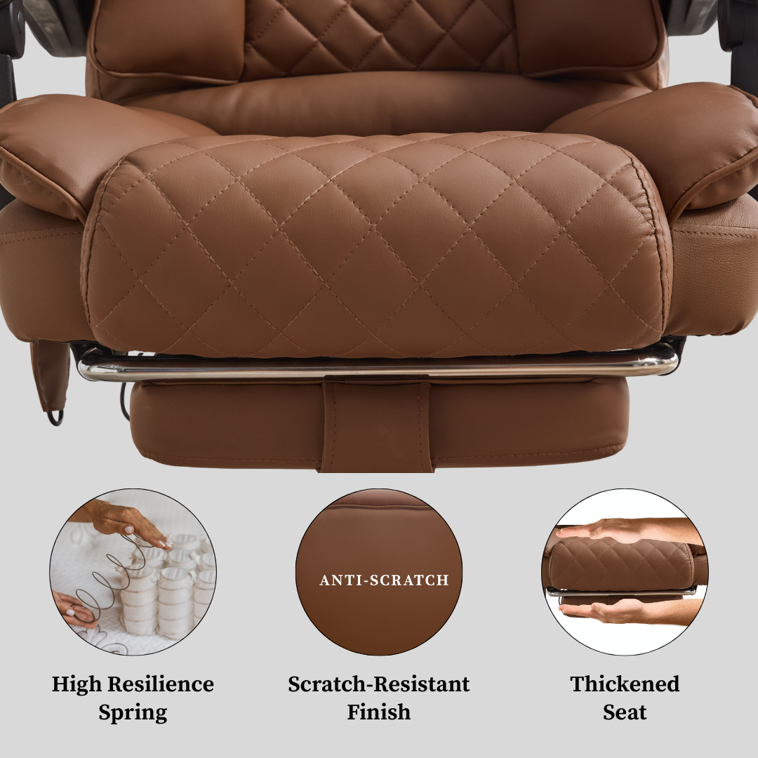 Ergonix Office Chair with 2-Point Kneading Massage & Heating Functions