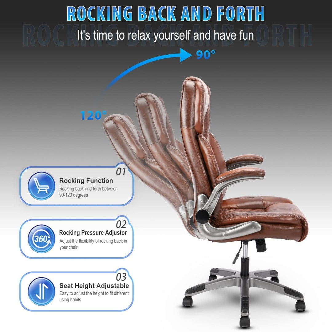 Ergonomic Computer Desk Chair with Flip up Arms