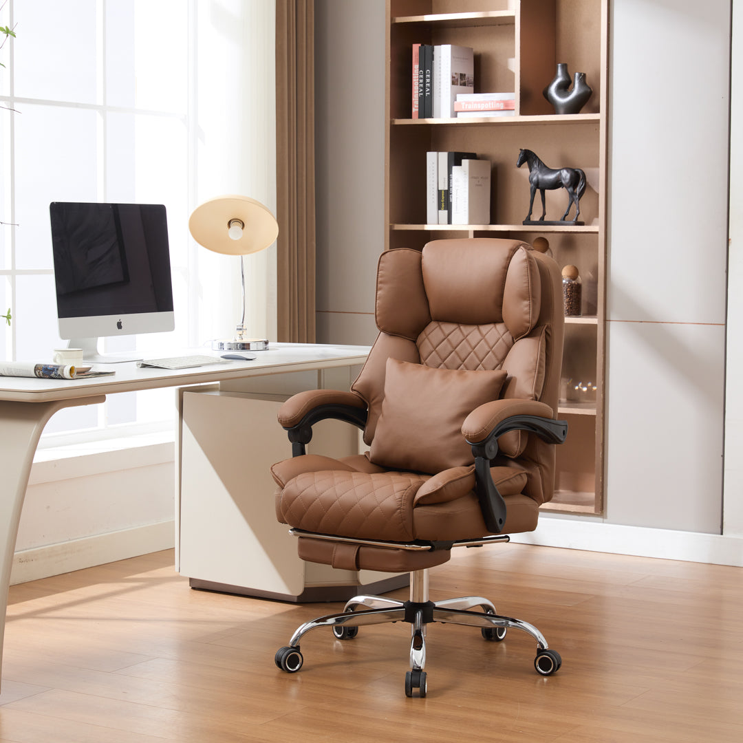 Ergonix Office Chair with 2-Point Kneading Massage & Heating Functions