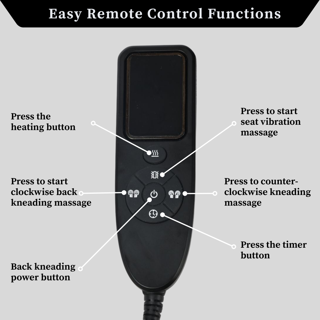 Ergonix Heated & 2-Point Kneading Massage Reclining Office Chair