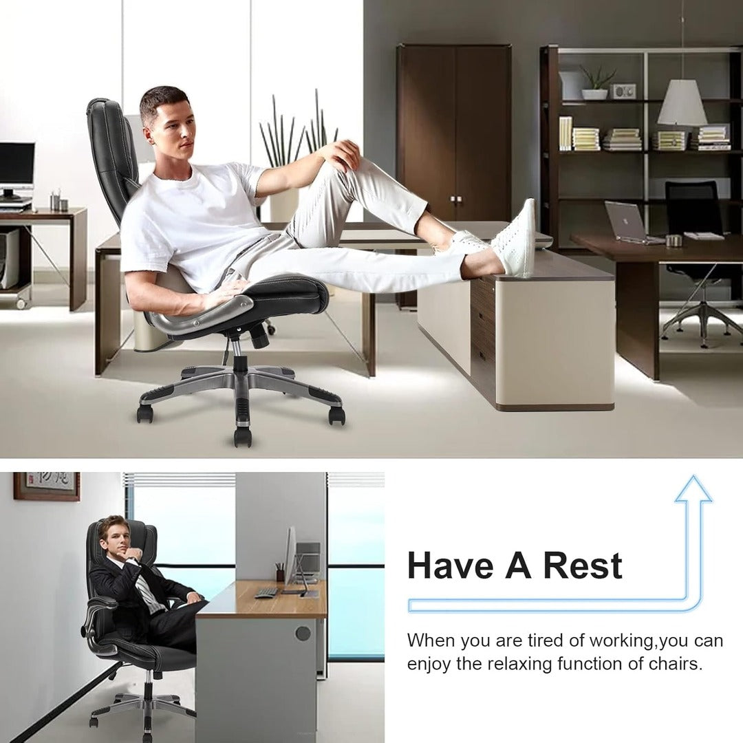 Ergonomic Computer Desk Chair with Flip up Arms