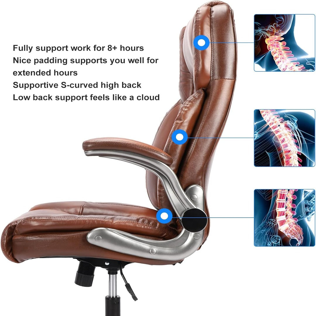 Ergonomic Computer Desk Chair with Flip up Arms