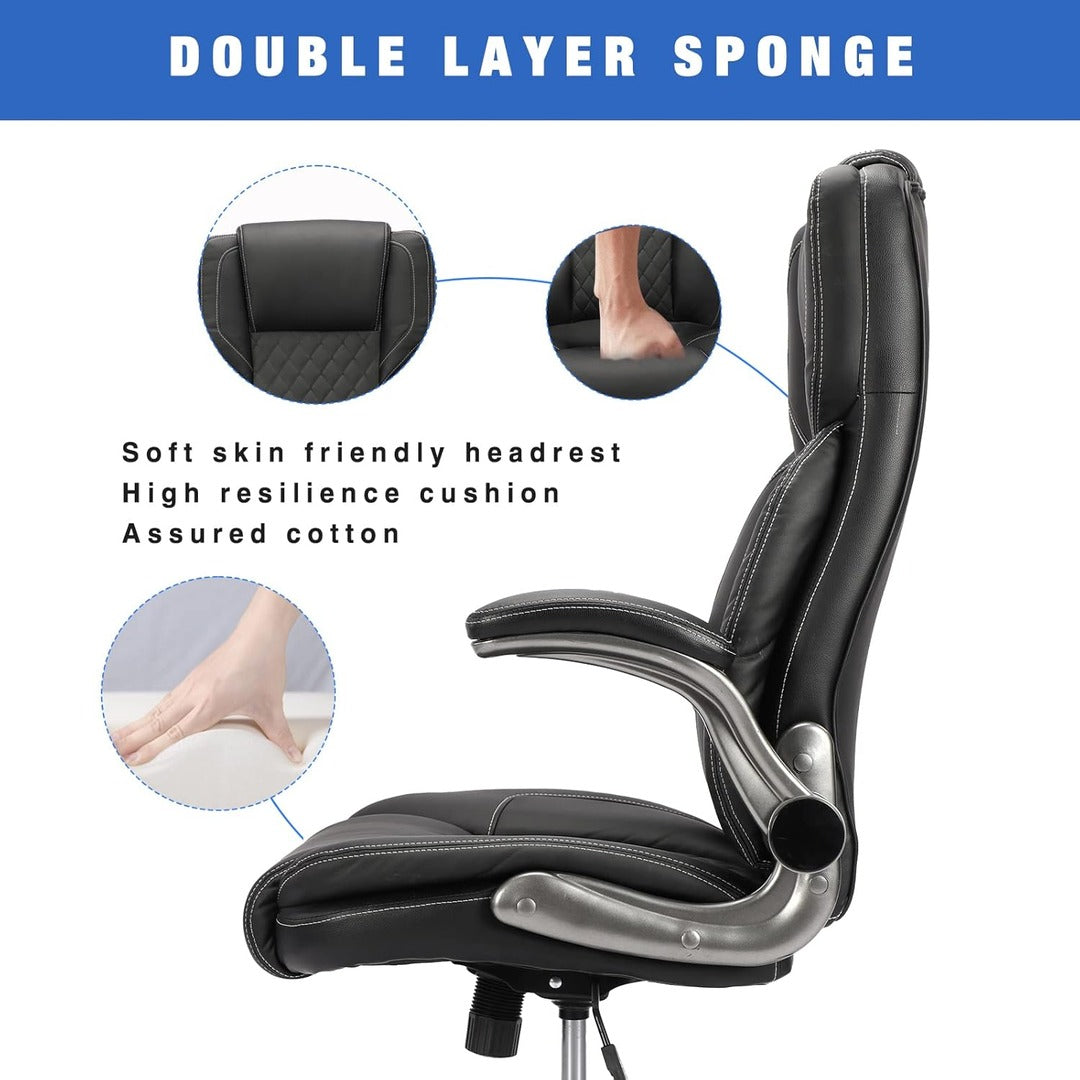 Ergonomic Computer Desk Chair with Flip up Arms