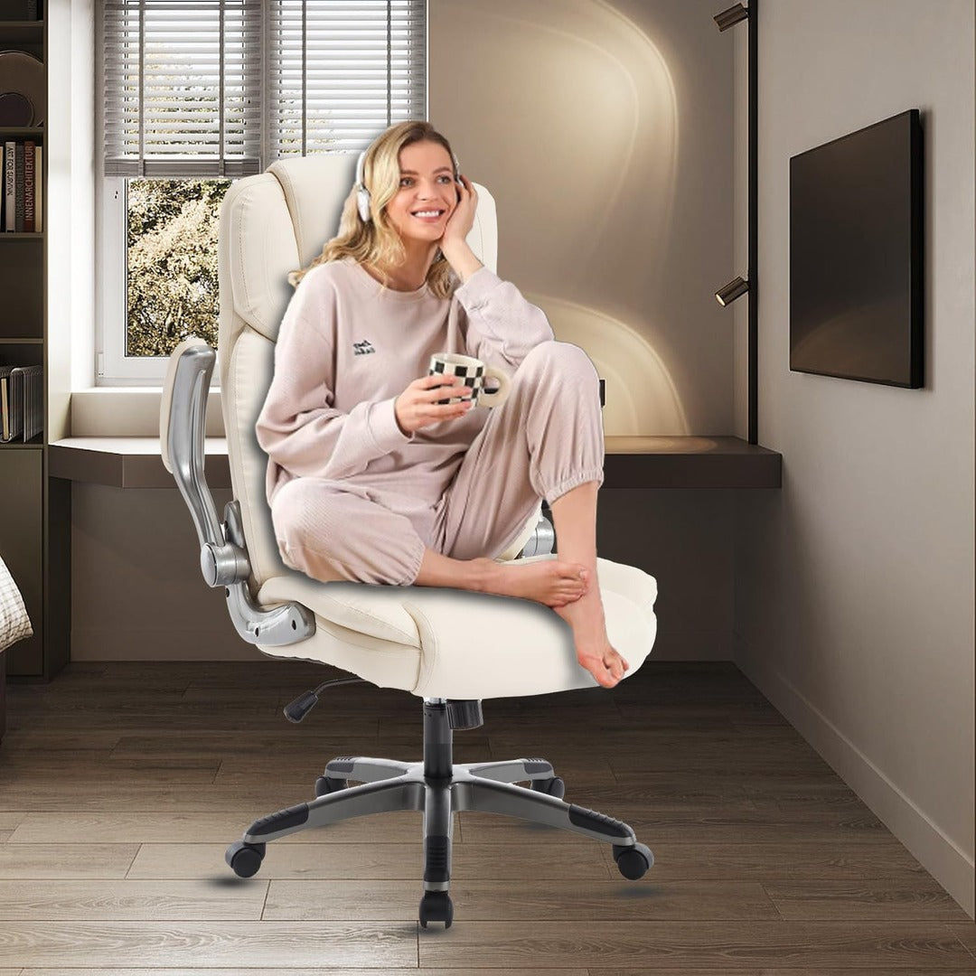 Ergonomic Computer Desk Chair with Flip up Arms