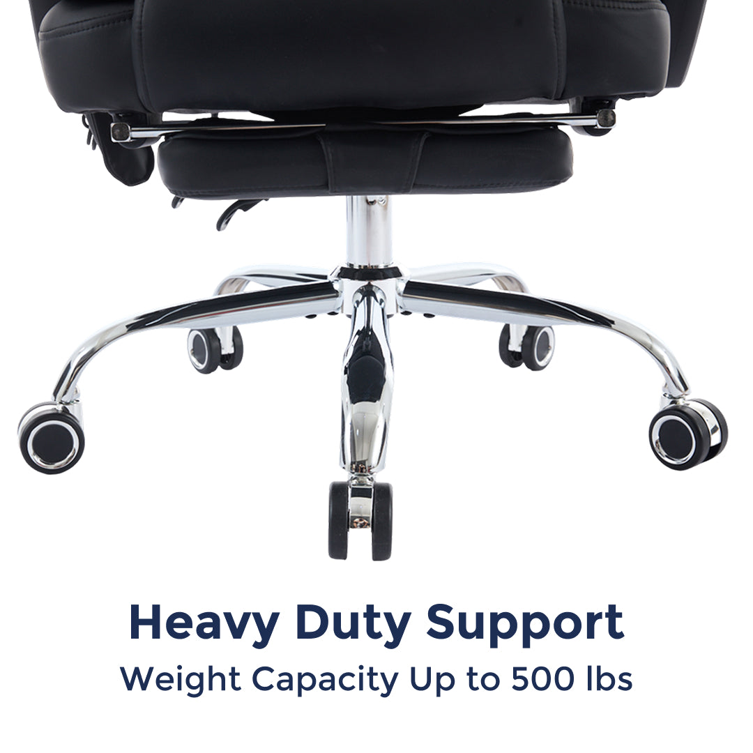 Orbis Heated & 4-Point Kneading Massage Reclining Office Chair