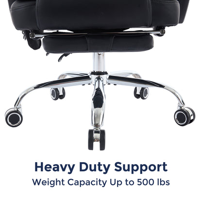 Orbis Heated & 4-Point Kneading Massage Reclining Office Chair