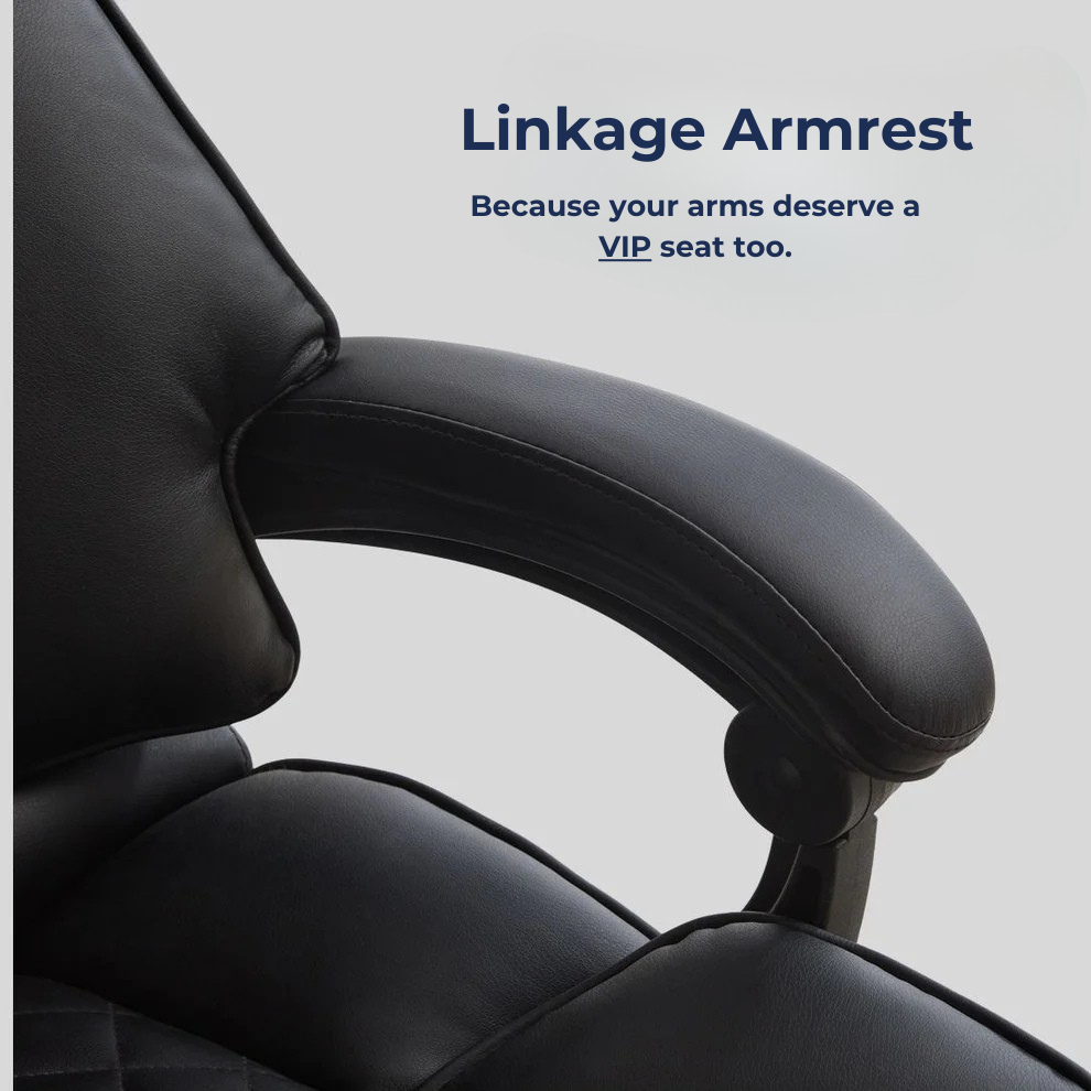 Ergonix Heated & 2-Point Kneading Massage Reclining Office Chair