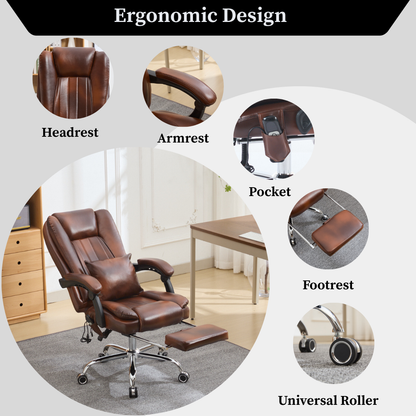 Universal Office Chair with Heat and Massage Functions (No Kneading)