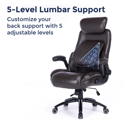 Q-Seat Ergonomic Chair | 350 lbs | Adjustable Armrest, Headrest & Lumbar