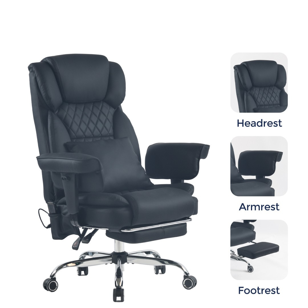 Prestige Heated & 4-Point Kneading Chair | Adjustable Armrest