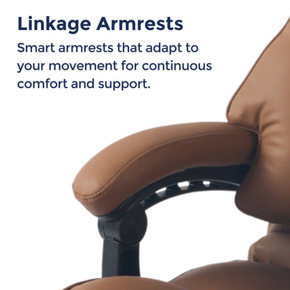 Ergonix Heated & 2-Point Kneading Massage Reclining Office Chair