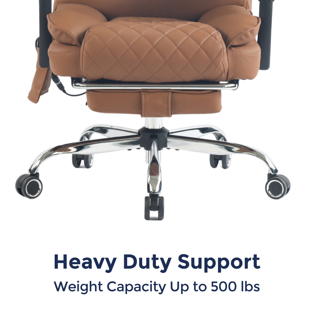 Ergonix Heated & 2-Point Kneading Massage Reclining Office Chair