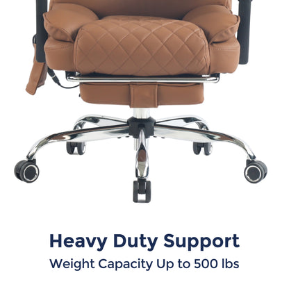 Ergonix Heated & 2-Point Kneading Massage Reclining Office Chair