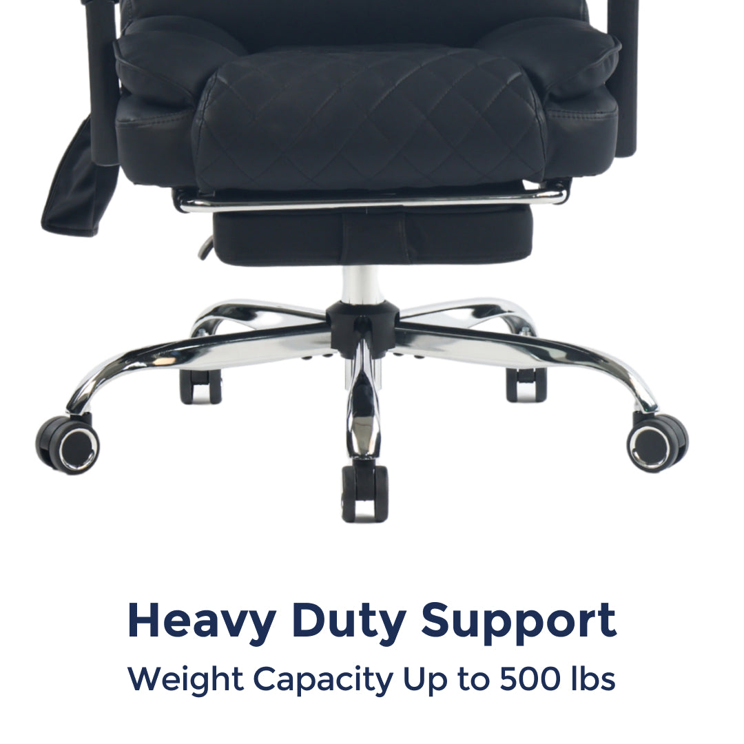 Ergonix Heated & 2-Point Kneading Massage Reclining Office Chair