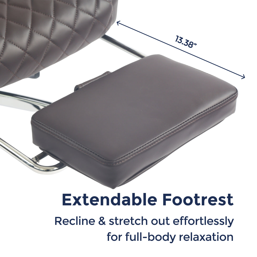 Ergonix Heated & 2-Point Kneading Massage Reclining Office Chair