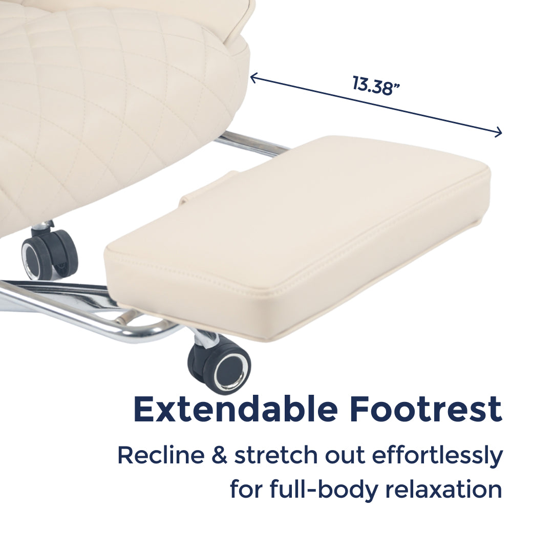 Ergonix Heated & 2-Point Kneading Massage Reclining Office Chair