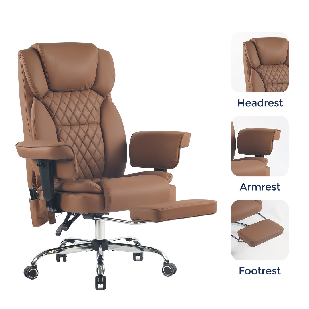 Prestige Heated & 4-Point Kneading Chair | Adjustable Armrest