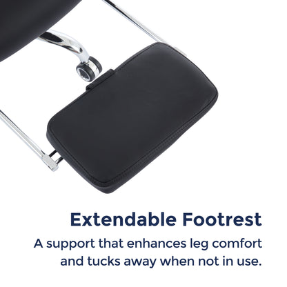 Orbis Heated & 4-Point Kneading Massage Reclining Office Chair