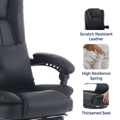 Orbis Heated & 4-Point Kneading Massage Reclining Office Chair