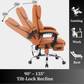 Ergonix Heated & 2-Point Kneading Massage Reclining Office Chair