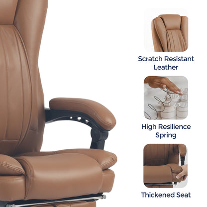 Orbis Heated & 4-Point Kneading Massage Reclining Office Chair