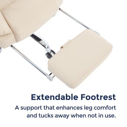 Orbis Heated & 4-Point Kneading Massage Reclining Office Chair