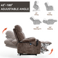 Power Lift Recliner Chair for Elderly Infinite Position with Heat and Massage