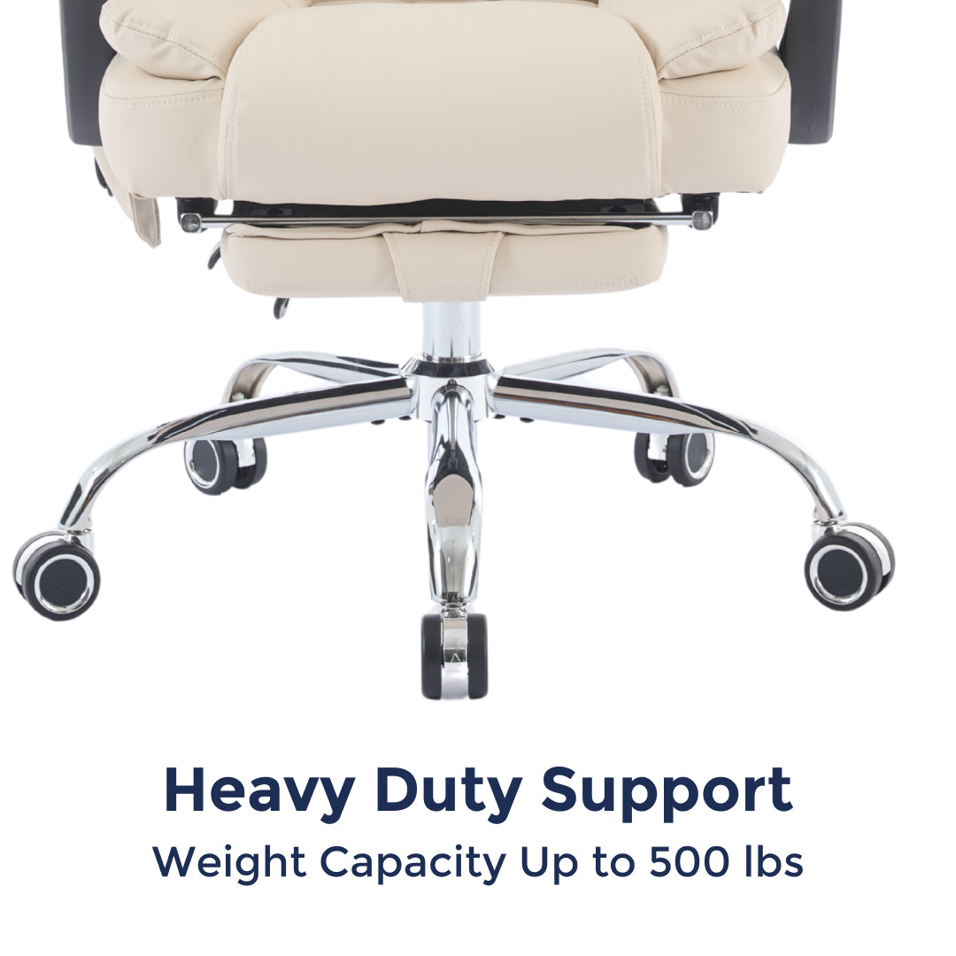 Orbis Heated & 4-Point Kneading Massage Reclining Office Chair