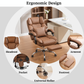 Ergonix Office Chair with 2-Point Kneading Massage & Heating Functions