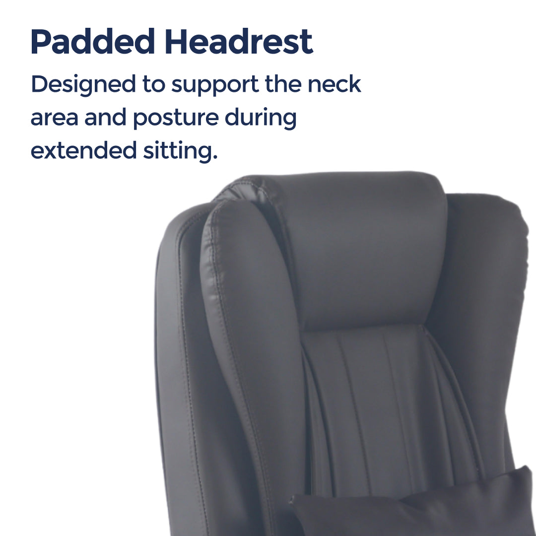 Orbis Heated & 4-Point Kneading Massage Reclining Office Chair