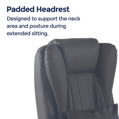 Orbis Heated & 4-Point Kneading Massage Reclining Office Chair