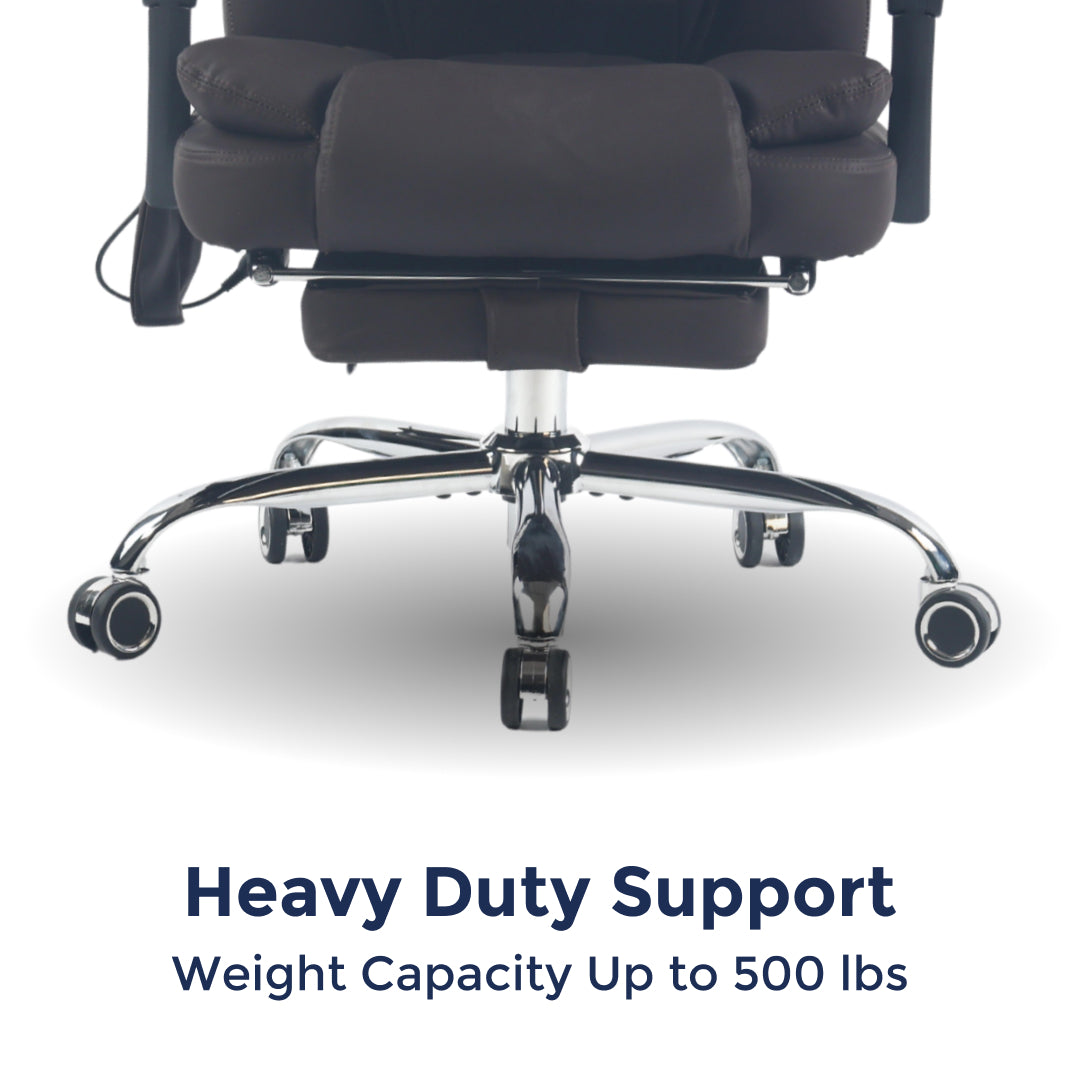 Orbis Heated & 4-Point Kneading Massage Reclining Office Chair