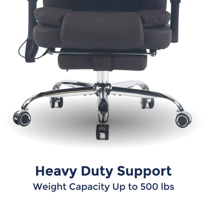 Orbis Heated & 4-Point Kneading Massage Reclining Office Chair