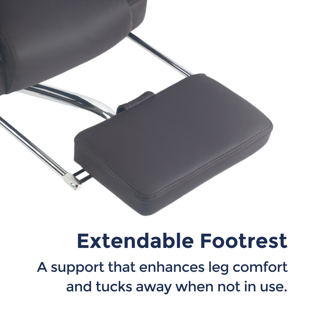 Orbis Heated & 4-Point Kneading Massage Reclining Office Chair