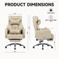 High Back Tall Executive Office Chair With Footrest and Recliner