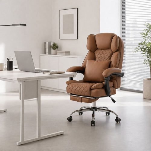 Ergonix Heated & 2-Point Kneading Massage Office Chair