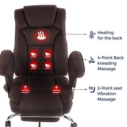 Prestige Heated & 4-Point Kneading Chair | Adjustable Armrest