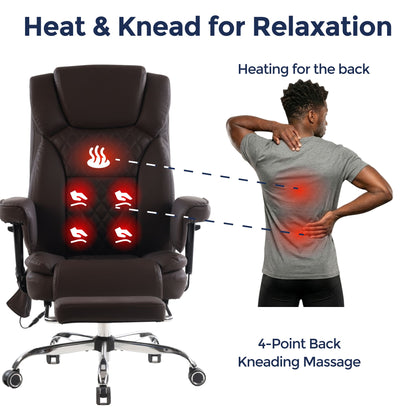 Prestige Heated & 4-Point Kneading Chair | Adjustable Armrest