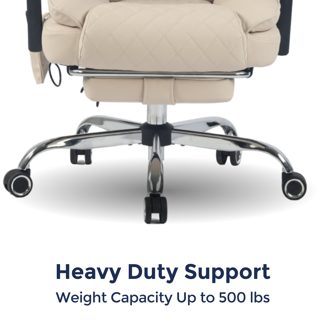 Ergonix Heated & 2-Point Kneading Massage Office Chair