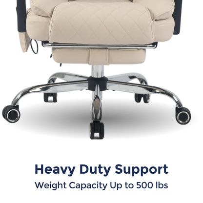 Ergonix Heated & 2-Point Kneading Massage Office Chair