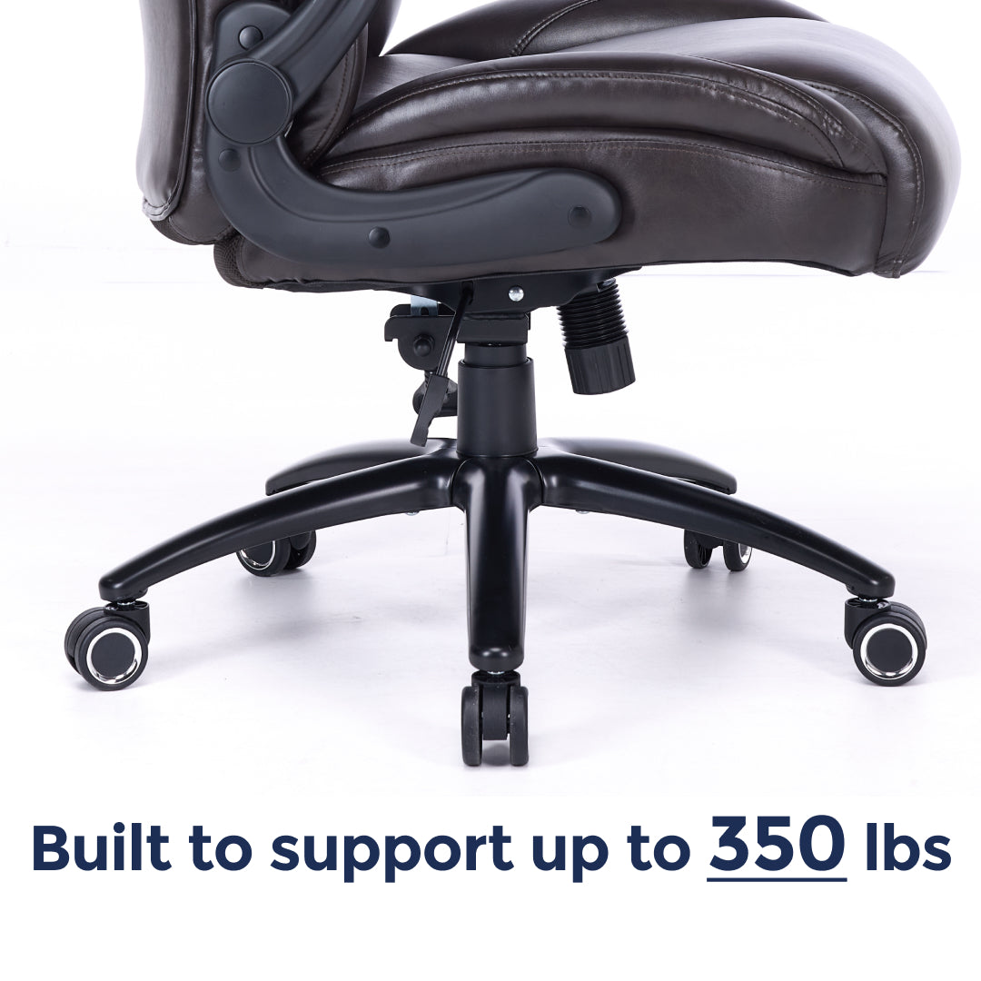 Q-Seat Ergonomic Chair | 350 lbs | Adjustable Armrest, Headrest & Lumbar