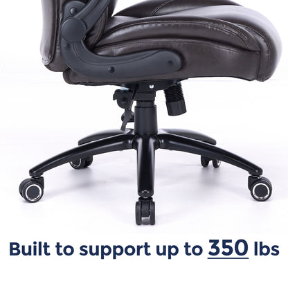 Q-Seat Ergonomic Chair | 350 lbs | Adjustable Armrest, Headrest & Lumbar