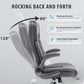 Leather Office Chair with Flip up Arms