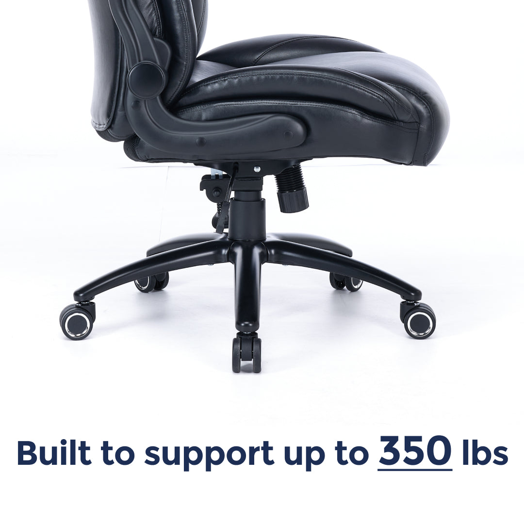 Q-Seat Ergonomic Chair | 350 lbs | Adjustable Armrest, Headrest & Lumbar