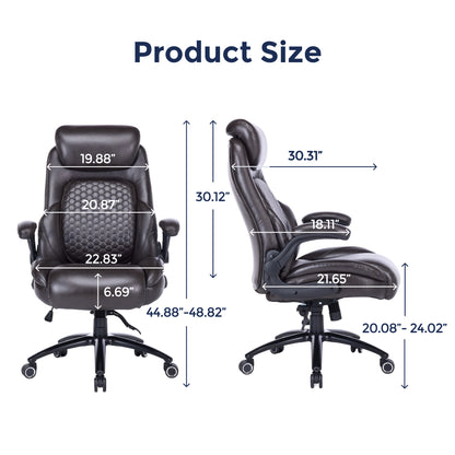 Q-Seat Ergonomic Chair | 350 lbs | Adjustable Armrest, Headrest & Lumbar