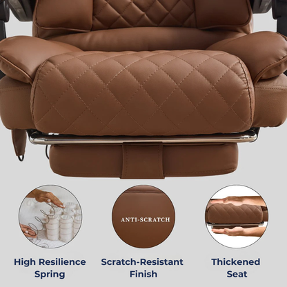 Ergonix Heated & 2-Point Kneading Massage Reclining Office Chair