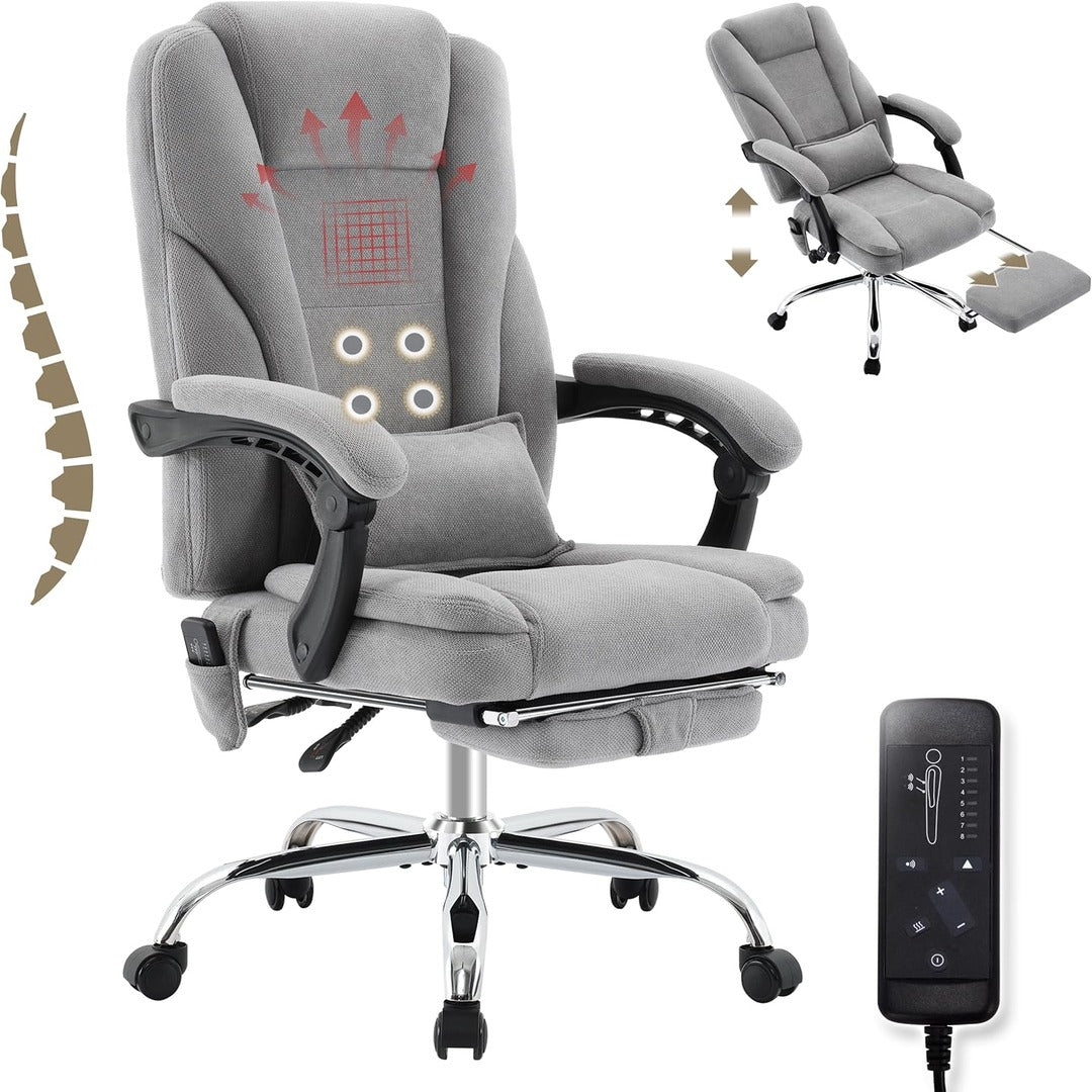 Esteem Big and Tall Executive Office Chair with Massage & Heat