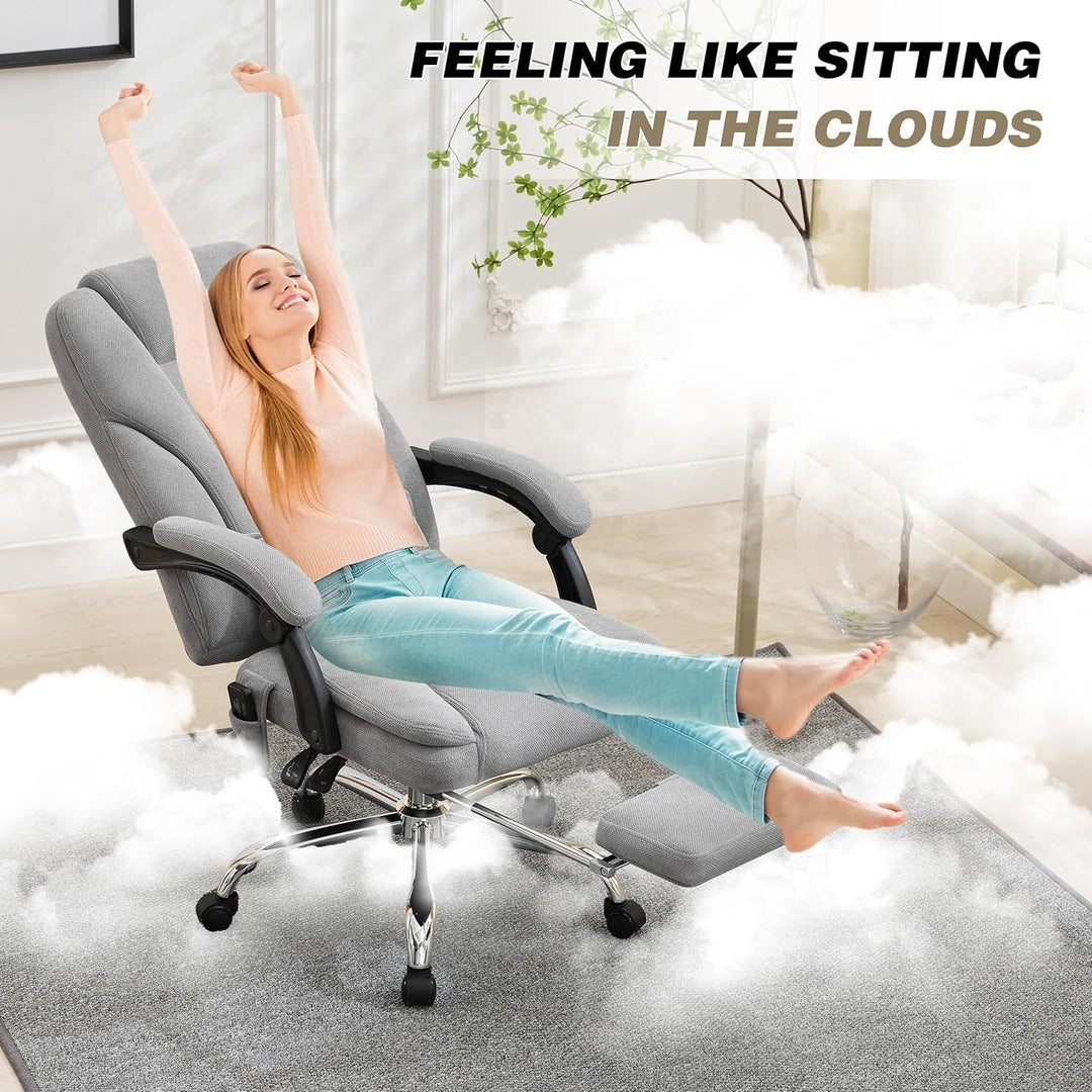 Esteem Big and Tall Executive Office Chair with Massage & Heat