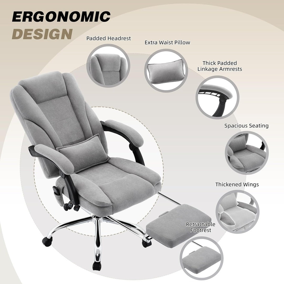 Esteem Big and Tall Executive Office Chair with Massage & Heat